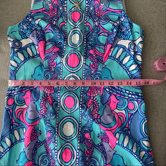 Lilly Pulitzer Abigail Shift Dress Sea Jewels 6 - Picture 11 of 13